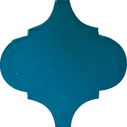 Арабески Майолика синий глянцевый 26x30x0,7