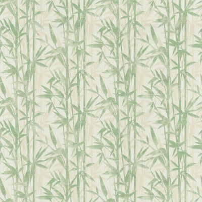Обои виниловые Бамбук мотив, бежевый светлый, зеленый