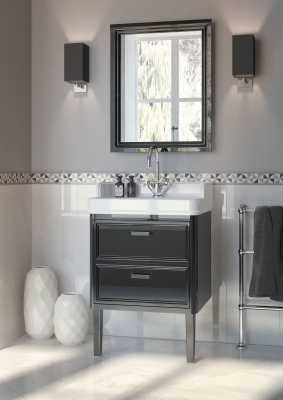 Раковина POMPEI подвесная/мебельная 80, белая глянцевая Раковина POMPEI подвесная/мебельная 80, белая глянцевая