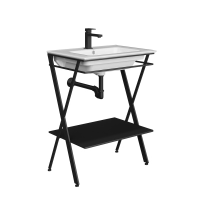 Металлическая структура PIANO Next напольная 65, черная матовая