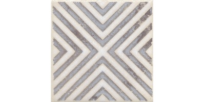 Вставка Амальфи орнамент коричневый 9,8x9,8x0,7