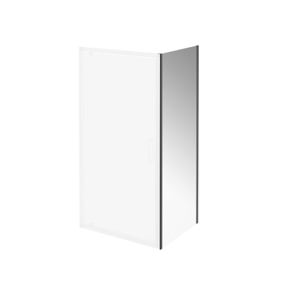 Душевая боковая панель VETRO, 80х195, матовый черный