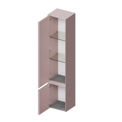 Пенал CUBO подвесной левый 165, мальва матовый Пенал CUBO подвесной левый 165, мальва матовый