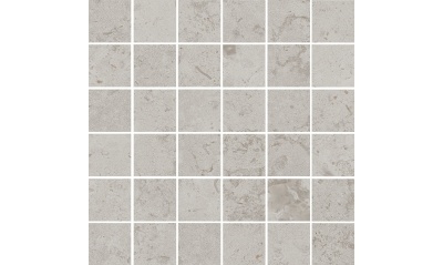 Декор Про Лаймстоун серый светлый матовый мозаичный 30x30x0,9