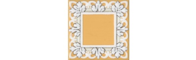 Декор Алмаш жёлтый глянцевый 9,8x9,8x0,69