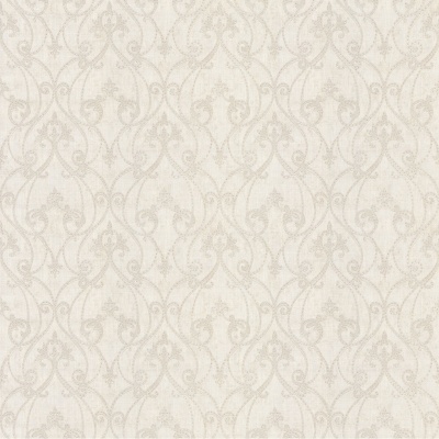 Обои виниловые на флизелиновой основе Дамаск мотив, бежевый Обои виниловые на флизелиновой основе Дамаск мотив, бежевый