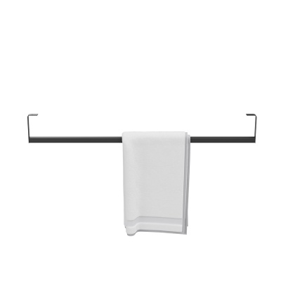 Держатель для полотенец к раковинам LOGICA 90 с крепежом, черный матовый