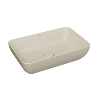 Раковина PLAZA накладная 55, песочный матовый Раковина PLAZA накладная 55, песочный матовый