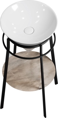 Металлическая структура CONO напольная 44, черная матовая