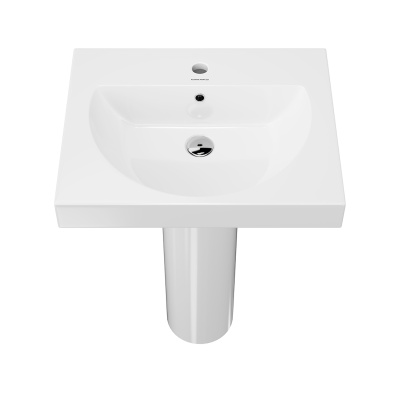 Раковина BUONGIORNO подвесная/мебельная 60, белая глянцевая Раковина BUONGIORNO подвесная/мебельная 60, белая глянцевая