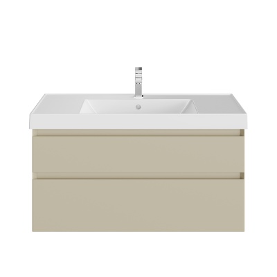 Тумба CUBO подвесная с ящиками 100, лимо матовая Тумба CUBO подвесная с ящиками 100, лимо матовая