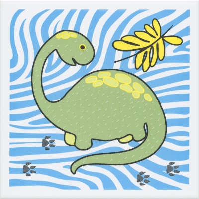 Декор Динозаврики 2 матовый 20x20x0,69