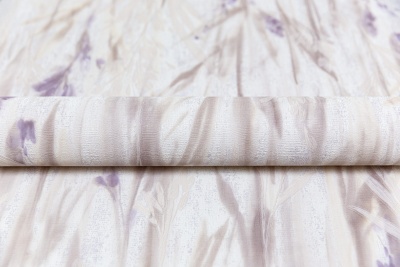 Обои виниловые на флизелиновой основе Отражение мотив, серый сиреневый Обои виниловые на флизелиновой основе Отражение мотив, серый сиреневый