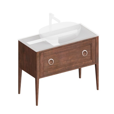 Тумба PLAZA Classic Neo напольная с ящиками 100, орех Тумба PLAZA Classic Neo напольная с ящиками 100, орех