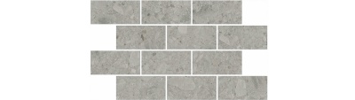Декор Чеппо ди Гре мозаичный серый матовый обрезной 34,6x20x0,9