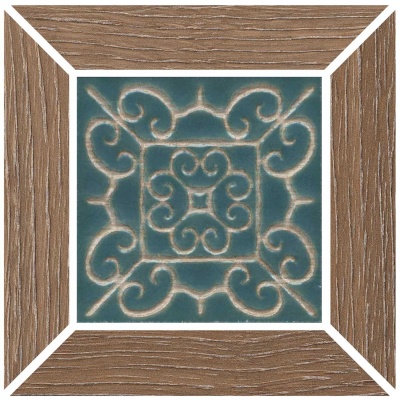 Декор Тровазо наборный коричневый светлый матовый 13x13x0,9 Декор Тровазо наборный коричневый светлый матовый 13x13x0,9