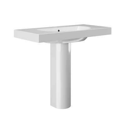 Раковина BUONGIORNO подвесная\мебельная 100, белая глянцевая Раковина BUONGIORNO подвесная\мебельная 100, белая глянцевая