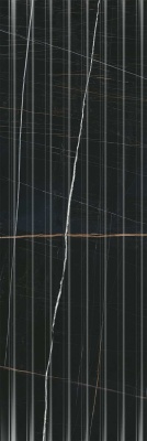 Греппи черный структура глянцевый обрезной 40x120x1,2 Греппи черный структура глянцевый обрезной 40x120x1,2