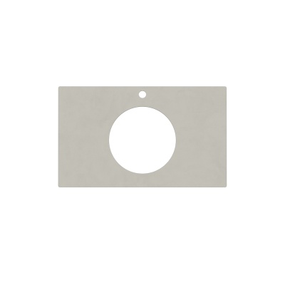 Столешница для полувстраиваемых раковин Про Чементо 80, серый светлый натуральный