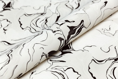 Обои виниловые на флизелиновой основе Галатея база универсальная, белый чёрный Обои виниловые на флизелиновой основе Галатея база универсальная, белый чёрный