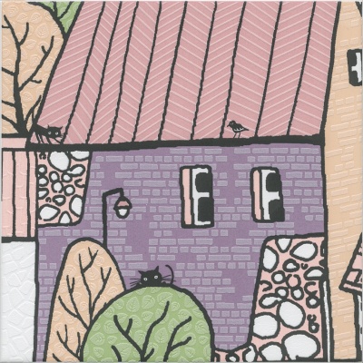 Декор Городок 3 матовый 20x20x0,69