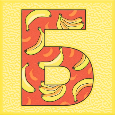 Декор Сад-огород «Банан» матовый 20x20x0,69 Декор Сад-огород «Банан» матовый 20x20x0,69