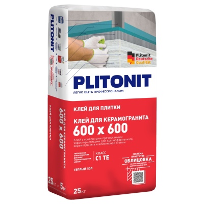 PLITONIT Клей для Керамогранита 600х600 - 25кг