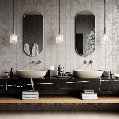 Раковина PLAZA накладная 60, песочная матовая