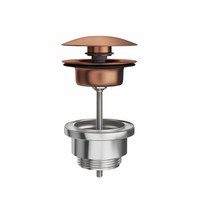 Донный клапан для раковины, брашированная медь