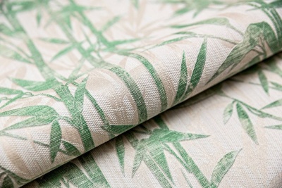 Обои виниловые Бамбук мотив, бежевый светлый, зеленый