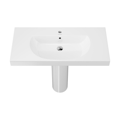 Раковина BUONGIORNO подвесная/мебельная 100, белая глянцевая Раковина BUONGIORNO подвесная/мебельная 100, белая глянцевая