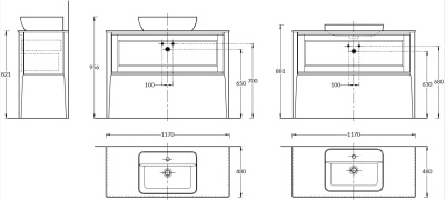 Тумба PLAZA Classic Neo напольная с ящиками 120, орех Тумба PLAZA Classic Neo напольная с ящиками 120, орех