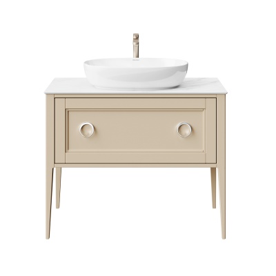 Тумба PLAZA Classic Neo напольная с ящиками 100, капучино матовая Тумба PLAZA Classic Neo напольная с ящиками 100, капучино матовая