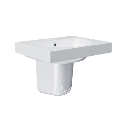 Полупьедестал PRO подвесной, белый глянцевый Полупьедестал PRO подвесной, белый глянцевый