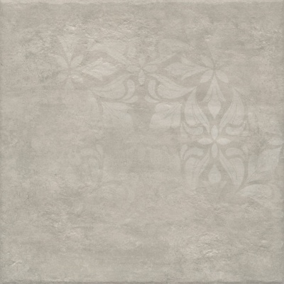 Хадду серый светлый матовый декорированный 40,2x40,2x0,8