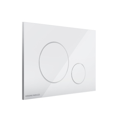 Кнопка управления для скрытых систем инсталляции, белый-глянец (круглая)