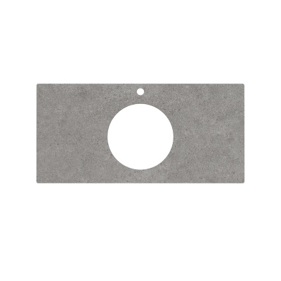 Столешница из керамогранита для накладных раковин, Фондамента 100 см, серый натуральный