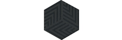 Декор Агуста черный 6x5,2x0,69 Декор Агуста черный 6x5,2x0,69