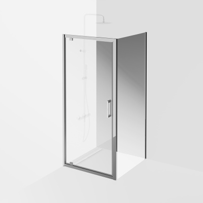 Душевая дверь VETRO, распашная, 90х195, хром