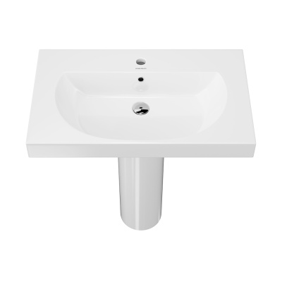 Раковина BUONGIORNO подвесная/мебельная 80, белая глянцевая Раковина BUONGIORNO подвесная/мебельная 80, белая глянцевая