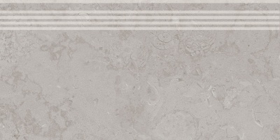 Ступень Про Лаймстоун серый натуральный обрезной 30x60x1,1