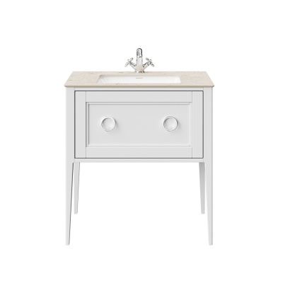 Тумба PLAZA Classic Neo напольная с ящиком 80, белая матовая Тумба PLAZA Classic Neo напольная с ящиком 80, белая матовая