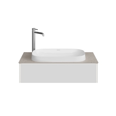 Тумба MAGICA подвесная 90, 1 ящик, утренний серый матовый                      