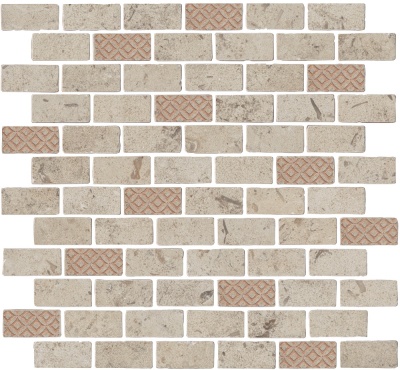 Декор Про Лаймстоун Антика 3 мозаичный бежевый матовый 32x30x0,9 Декор Про Лаймстоун Антика 3 мозаичный бежевый матовый 32x30x0,9