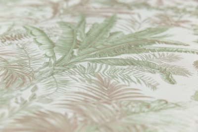 Обои виниловые Оазис мотив, бежевый, зелёный Обои виниловые Оазис мотив, бежевый, зелёный