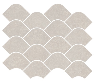 Декор Касабланка наборный серый светлый матовый обрезной 30x25x0,9