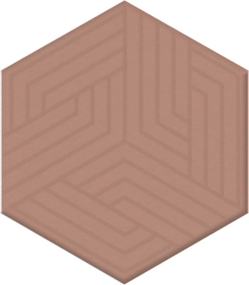 Декор Агуста розовый матовый 6x5,2x0,69