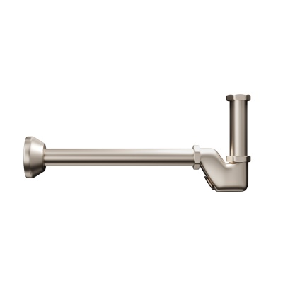 Сифон для раковины с декоративной накладкой, золотой атласный Сифон для раковины с декоративной накладкой, золотой атласный