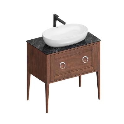 Тумба PLAZA Classic Neo напольная с ящиками 80, орех Тумба PLAZA Classic Neo напольная с ящиками 80, орех