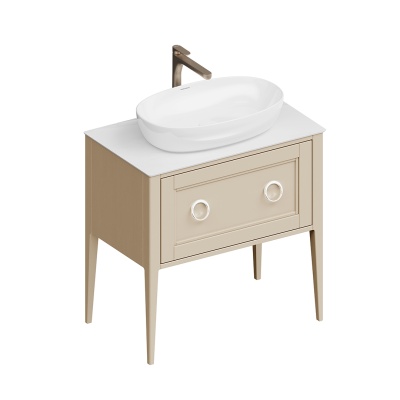 Тумба PLAZA Classic Neo напольная с ящиками 80, капучино матовая Тумба PLAZA Classic Neo напольная с ящиками 80, капучино матовая